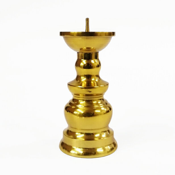 仏具 ローソク立 ろうそく立て「ダルマ火立て 金色 2.0寸」ろうそく立て 仏具 ロウソク立て 火立 おしゃれ ロウソク立て 仏具 火立て 燭台 日本製 国産品 お供え お彼岸 法事