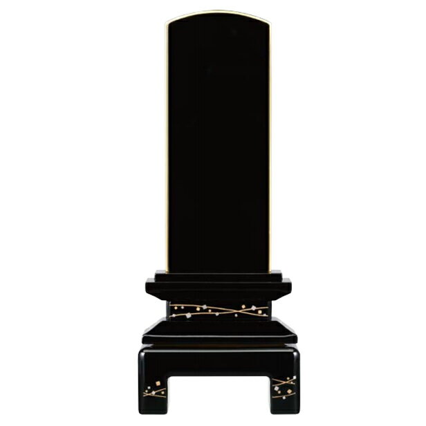 蒔絵位牌「京彩 天の川」 商品説明【商品番号：2638】●札丈 3.5号：総高17.0cm×巾7.2cm×奥行3.2cm55,770円（税込）●札丈 4.0号：総高18.9cm×巾7.5cm×奥行3.3cm59,400円（税込）●札丈 4.5号：総高21.0cm×巾8.3cm×奥行3.7cm62,700円（税込）●札丈 5.0号：総高23.2cm×巾9.1cm×奥行4.0cm66,000円（税込）■商品詳細●商品タイプ：蒔絵位牌●材質：木製黒塗り●仕様：本金粉仕上げ●原産国：日本※寸法は商品と多少異なる場合がございます。※上記価格はお位牌本体の料金です。名入れの料金は含まれておりません。名入れは別途「書き代」又は「彫り代」が必要です。※メーカー発注品となります。ご注文・お問合せを頂いてからメーカーに在庫の確認を致します。（ご注文の流れをご参照ください）※ご入金確認後にメーカー発注となりますので、お支払い方法で「商品代引き」以外を選択してください。※名入は、お客様に名入れの原稿確認をして頂き、文字確認原稿確定後「メーカー営業日の約2週間後の発送」となりますので、余裕をもってご注文ください。 発送方法ヤマト宅急便 掲載商品について ・表示寸法と実際の寸法は、多少異なる場合がございます。・商品画像は平均的な品を撮影したものであり、現品画像ではない場合がございます。また、お客様がご利用のパソコン環境により実際の商品の色・質感等がイメージと異なる場合がございます。予めご了承下さい。 お位牌の選び方 【お位牌の選び方】 お位牌は宗教や仏壇などによる細かな決まりはございません。 お持ちのお仏壇に合うものやご先祖様のお位牌と揃えたり、故人の人柄を感じさせるものなどを選ぶ方が多いようです。 選び方で特に重要なのが、札寸と総丈を間違えずに注文することです。 また、一般的にはお位牌の総丈が御本尊よりもサイズが小さく、ご先祖様の位牌の高さを超えないものをお選びいただきます。 【お位牌の大きさ】 大きさは一般的には4.0寸（小型仏壇）〜4.5寸（中型仏壇）、が良く選ばれているようです。 5.0寸以上は大型仏壇の時に似合います。 【お位牌の寸法表示について】 お位牌で使用しているサイズの「寸（号）」は「札高さ」を計っています。 例えば、4寸（号）のお位牌は「札高さ」が、4(寸)×3.03(cm)=12.12(cm)前後のお位牌です（1寸＝3.03cm）。 「寸（号）」は「札高さ」で、「総丈(上から下までの高さ)」ではありませんのでご注意ください。 お位牌の塗りについて 呂色位牌 呂色塗は、磨くという工程を何度も繰り返して塗面を平滑にし、深い光沢を出す伝統的技法です。 数少ない熟練の職人がこの仕上がり感を出すために、わずかな塵の付着も許さない気品ある光沢に仕上げました。 上塗位牌 呂色仕上げの美しい鏡面のような質感を、塗り上げたままで表現するために熟練した塗り師が手間暇かけて丹念に仕上げたものが上塗位牌です。 塗位牌 磨き上げなどの工程を最小限にしてお求めやすいお値段となっております。 基本的な工程は上塗位牌と同じですが、上塗とは異なり落ち着いた艶が特徴です。※メーカー発注品となります。 ご注文・お問合せを頂いてからメーカーに在庫の確認を致します。（ご注文の流れをご参照ください） ※ご入金確認後にメーカー発注となりますので、お支払い方法で「商品代引き」以外を選択してください。 ※名入は、お客様に名入れの原稿確認をして頂き、文字確認原稿確定後「メーカー営業日の約2週間後の発送」となりますので、余裕をもってご注文ください。 ■お位牌本体とは別に名入れの「書き代」又は「彫り代」が必要です。以下よりご注文ください。 ■名入れ「機械彫」ご希望の方は、以下よりご注文ください。https://item.rakuten.co.jp/nihondou-webshop/2609/■名入れ「機械書き」ご希望の方は、以下よりご注文ください。https://item.rakuten.co.jp/nihondou-webshop/2613/