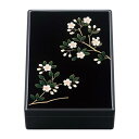 「黒塗りの箱 星粒の箱 枝桜(えださくら)」 手元供養 遺骨の保管 納骨 粉骨 洗骨
