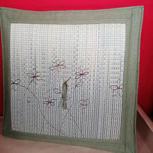 アウトレット 在庫処分 仏前布団 「野の花」柄