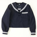 【送料無料】女子 セーラー服 紺 ウール50％ ポリエステル50％ 160A-185A 160B-180B 被り型 | セーラー ネイビー 小さいサイズ 大きいサイズ 中学 学校 制服