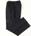 メンズ スラックス ウール50% ポリエステル50% 紺 W61cm-W96cm