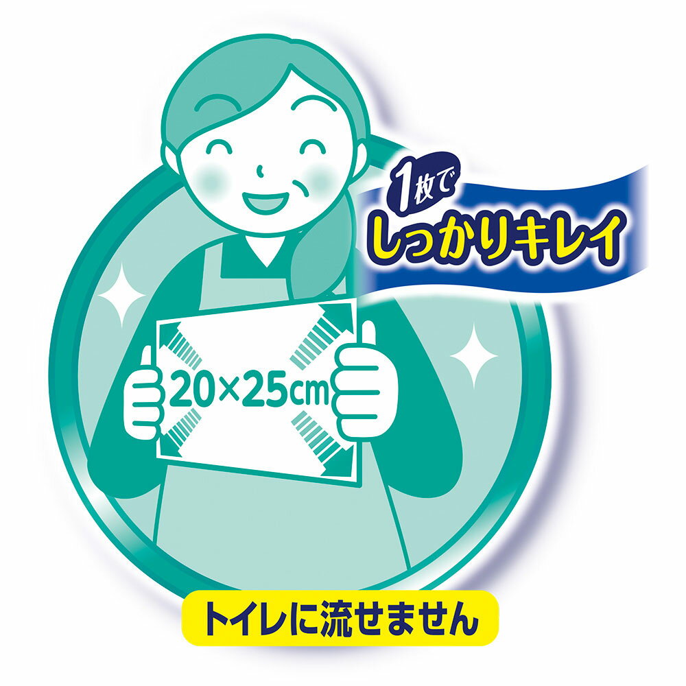 【ユニ・チャーム】ライフリ−　おしりふき　超大判スッキリ清拭 洗浄 使い捨て 厚手 介護 お年寄り 高齢者