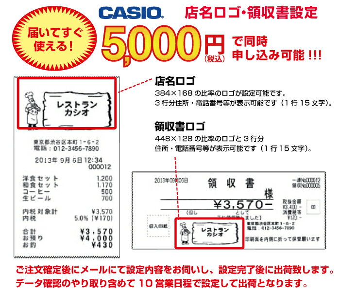 おすすめ特集 返品種別B レジスターオプション カシオ店名ロゴ SR-S4000-20S用SDカード作成 CASIO nakarai