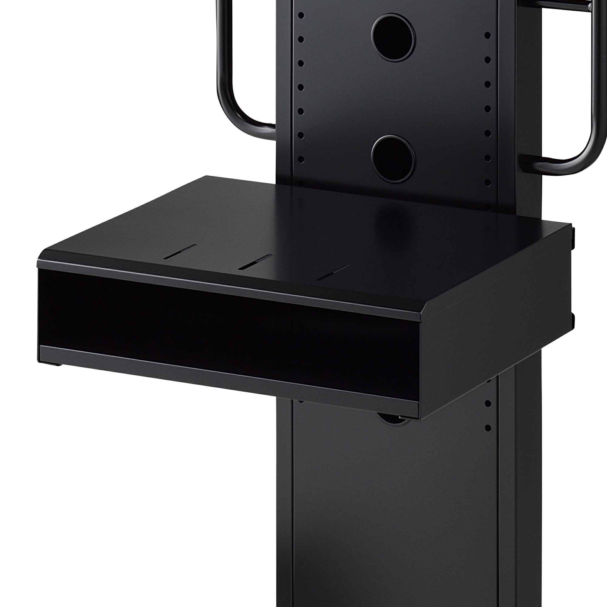 ハヤミ工産 PH-820シリーズオプション 棚板(ダブルタイプ) (ブラック) PHP-B8221S | HAMILEX SHARPシャープ 液晶スタンド 液晶モニター 看板スタンド サイネージ サイネージスタンド パネルスタンド 液晶モニタ PCモニター キャスター デジタルサイネージ |