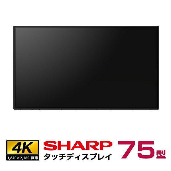 予約受付(10月下旬入荷予定) シャープ タッチディスプレイ4K BIG PAD 75型 PN-LB753 本体 SHARP | デジタルサイネージ 液晶ディスプレイ タッチパネル 75インチ 液晶パネル オフィス ディスプレー モニター タッチモニター75v PCモニター 画面 大画面 Web会議 リモート