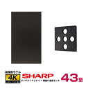 メーカー在庫有 【セット商品】シャープ SHARP タッチディスプレイ4K BIG PAD 43型 PN-LM431 壁掛金具 ST-WM50 | デジタルサイネージ 電子看板 液晶ディスプレイ タッチパネル 43インチ 液晶パネル 業務用 モニター 43v |