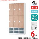 豊國工業 更衣用ロッカー RELASH(リラッシュ) TADAN 重量:60.9kg RLK-TKPD6490 | 下段オープンタイプハンガーパイプ式 6人用 ...