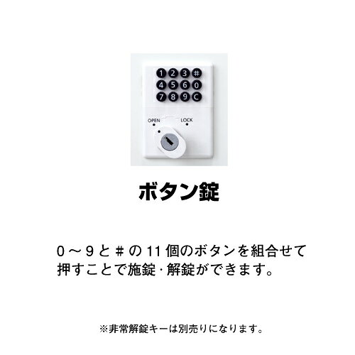 生興 SLBW-1-B 1人用ロッカー ボタン錠タイプ ホワイト (67701) (重量：25kg) | 業...