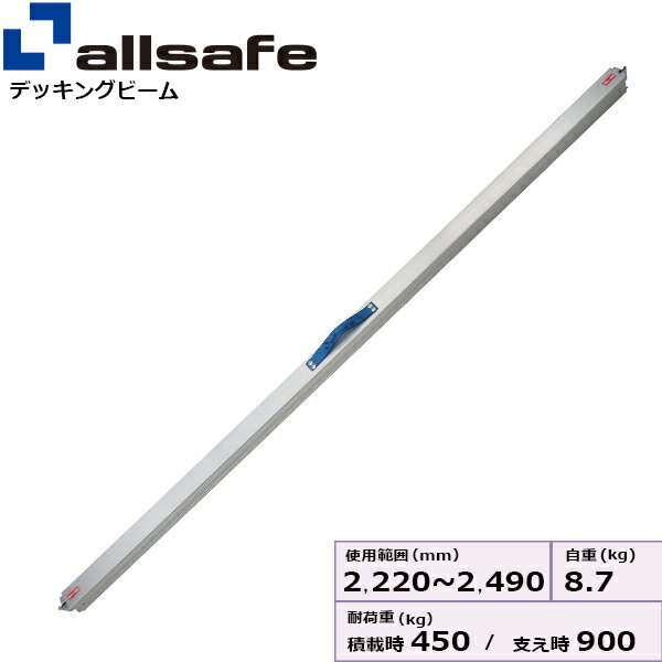 オールセーフ デッキングビームLサイズ 使用範囲 2,220?2,490mm (45777)| フリーク トラック 吊具 スリングベルト 建設現場 重機ベルト クレーン バンド 玉掛け 荷役 吊り上げ 持ち上げ ベルト ベルトスリング 運搬ベルト 工事用品 工事 工具 林業 道具 ナイロンスリング |