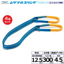 【まとめ買い】4個セット 東レインターナショナル シグナルスリングHG SG4E 両端アイ形 12.5ton 幅300mm 長さ4.5m (40370)| トラ...