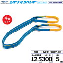 【まとめ買い】4個セット 東レインターナショナル シグナルスリングHG SG4E 両端アイ形 12.5ton 幅300mm 長さ5m (40371)| トラック...