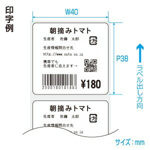 SATO(サトー)純正バーラベ/フレキューブラベル 055999049 フリーラベル サーマル紙 強粘 サイズ 縦38mm×横40mm 入り数 50巻 480 枚/巻 | 事務用品 事務 オフィス用品 業務用 業務用品 店舗 ラベル リフィル レフィル ラベルプリンター ラベルプリンタ まとめ買い |