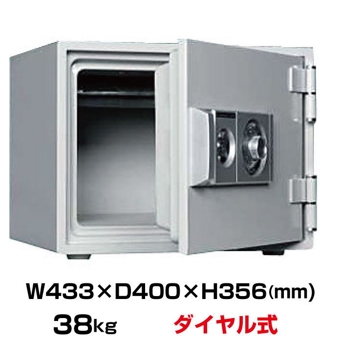 【軒先渡し】ダイヤル式 耐火金庫 ダイヤセーフ D34-1 38kg 準耐火時間1時間 /ダイヤル＋鍵(シリンダーキー)タイプ 金庫 小型 小型金庫 家庭用 家庭用金庫 ダイヤルロック 鍵付き 耐火 トップジャパン セーフティボックス 防犯グッズ 耐火性 キャッシュ ボックス 現金 自宅