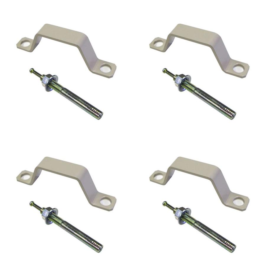 【車上渡し】ミヅシマ工業 アンカーEセット Eタイプ プレート4+アンカーボルト8 (2440014) | オフィス |