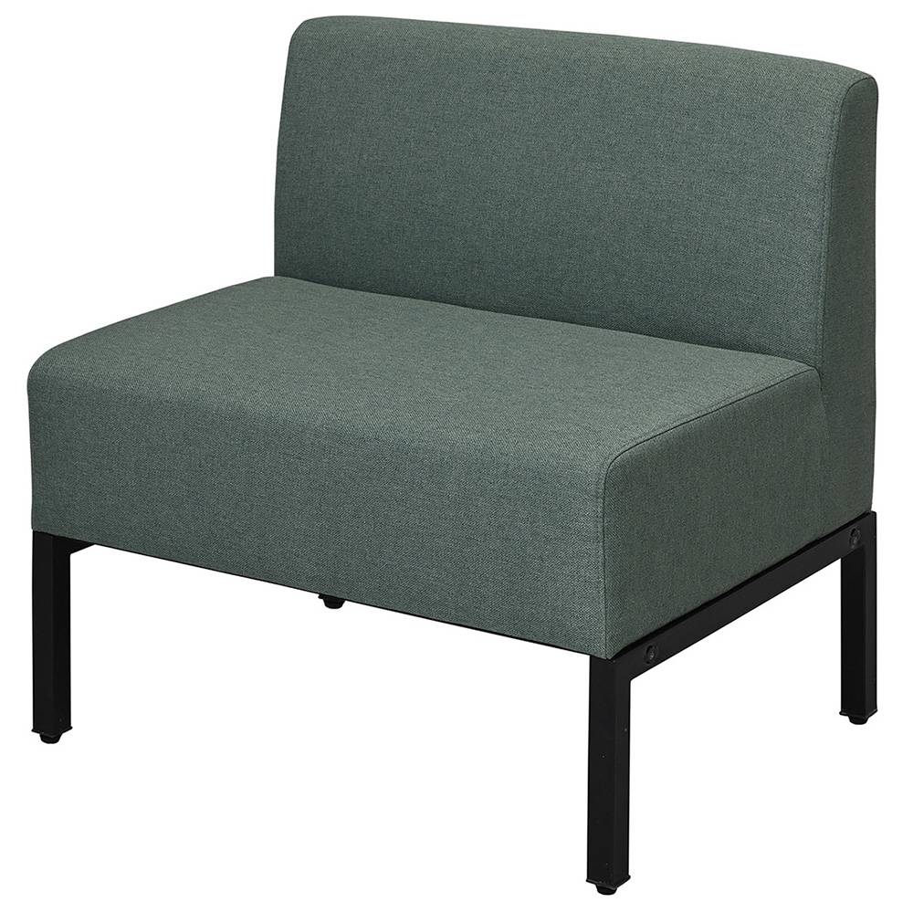 アール・エフ・ヤマカワ カッコ ファブリックソファ W720 グリーン (重量：14kg) RFFBS-72GN | アール..