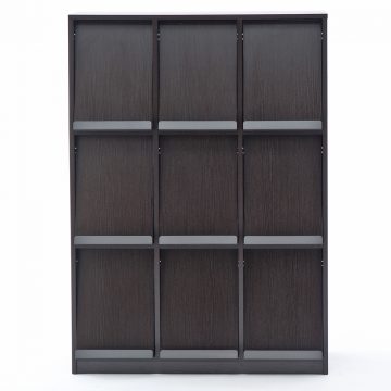 アール・エフ・ヤマカワ フラップシェルフII 3列3段 ダークII (重量:59kg) RFFLPS2-33DB2 | アールエフヤマカワ インテリア シンプル 雑貨 事務用品 家具 収納 収納家具 一人暮らし 新生活 インテリア シェルフ リビング 収納棚 シェルフ 収納用品 ラック 収納ラック | [2]