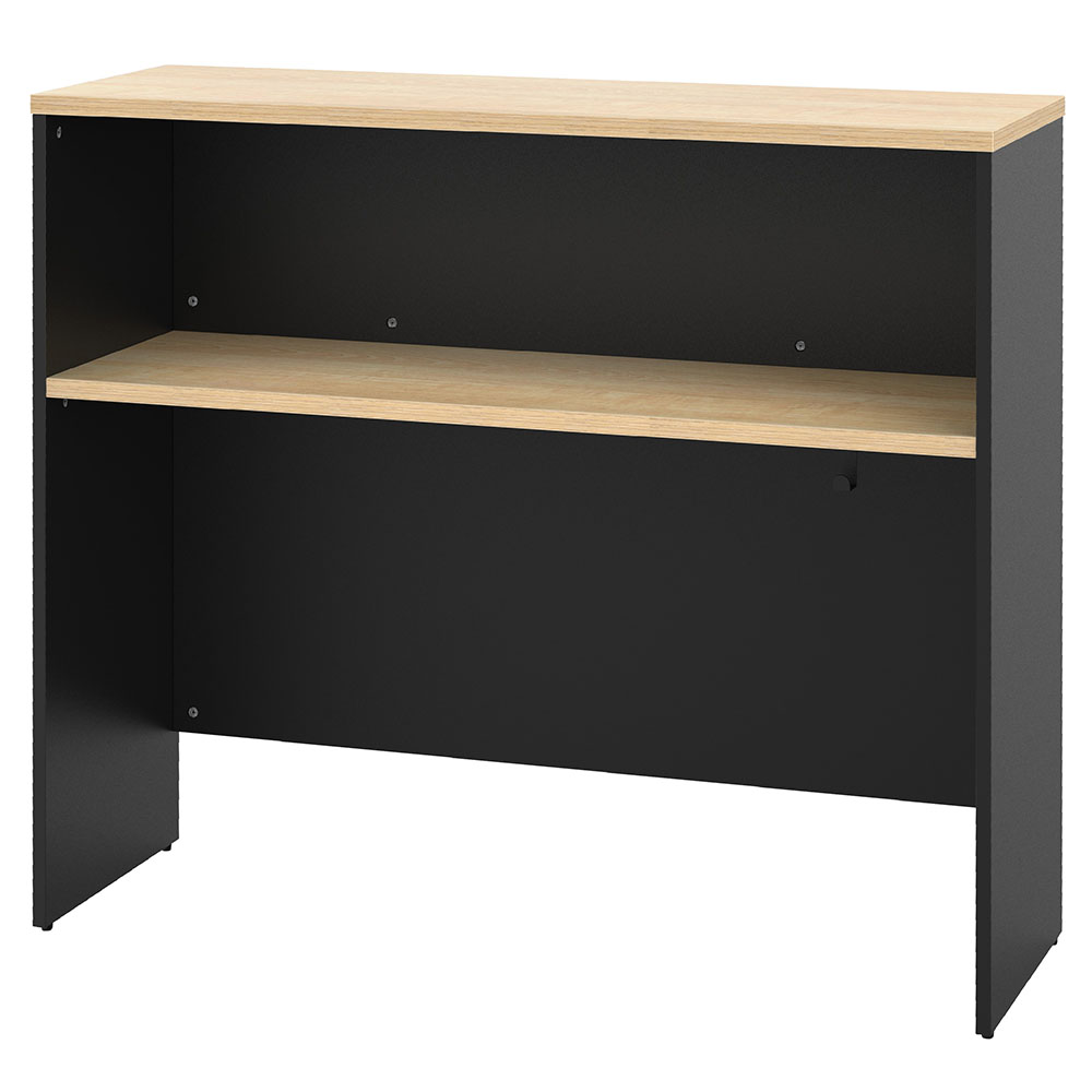 【車上渡し】アール・エフ・ヤマカワ プラン サイドハイテーブル W1200×D400 ナチュラル×ブラック脚 (..