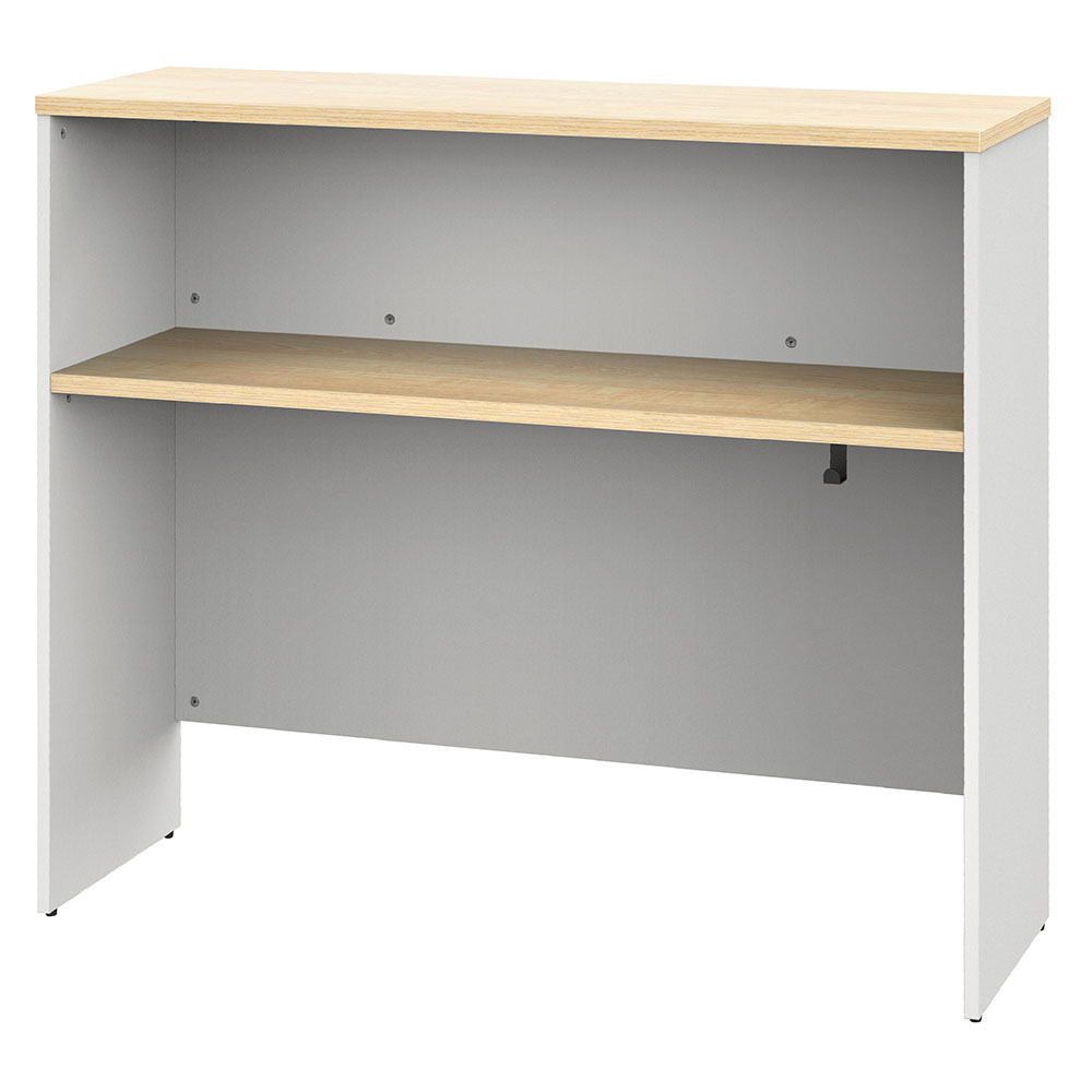 【車上渡し】アール・エフ・ヤマカワ プラン サイドハイテーブル W1200×D400 ナチュラル×ホワイト脚 (..