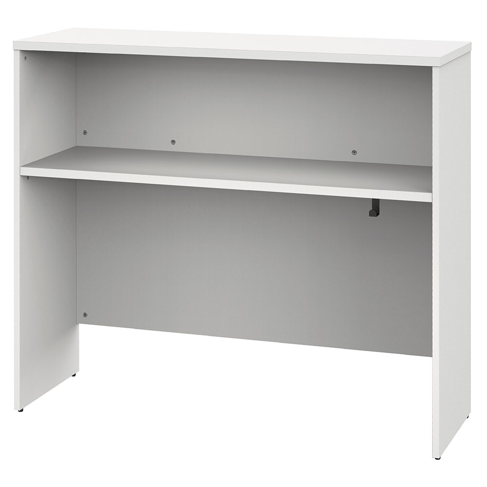 【車上渡し】アール・エフ・ヤマカワ プラン サイドハイテーブル W1200×D400 ホワイト×ホワイト脚 (重..