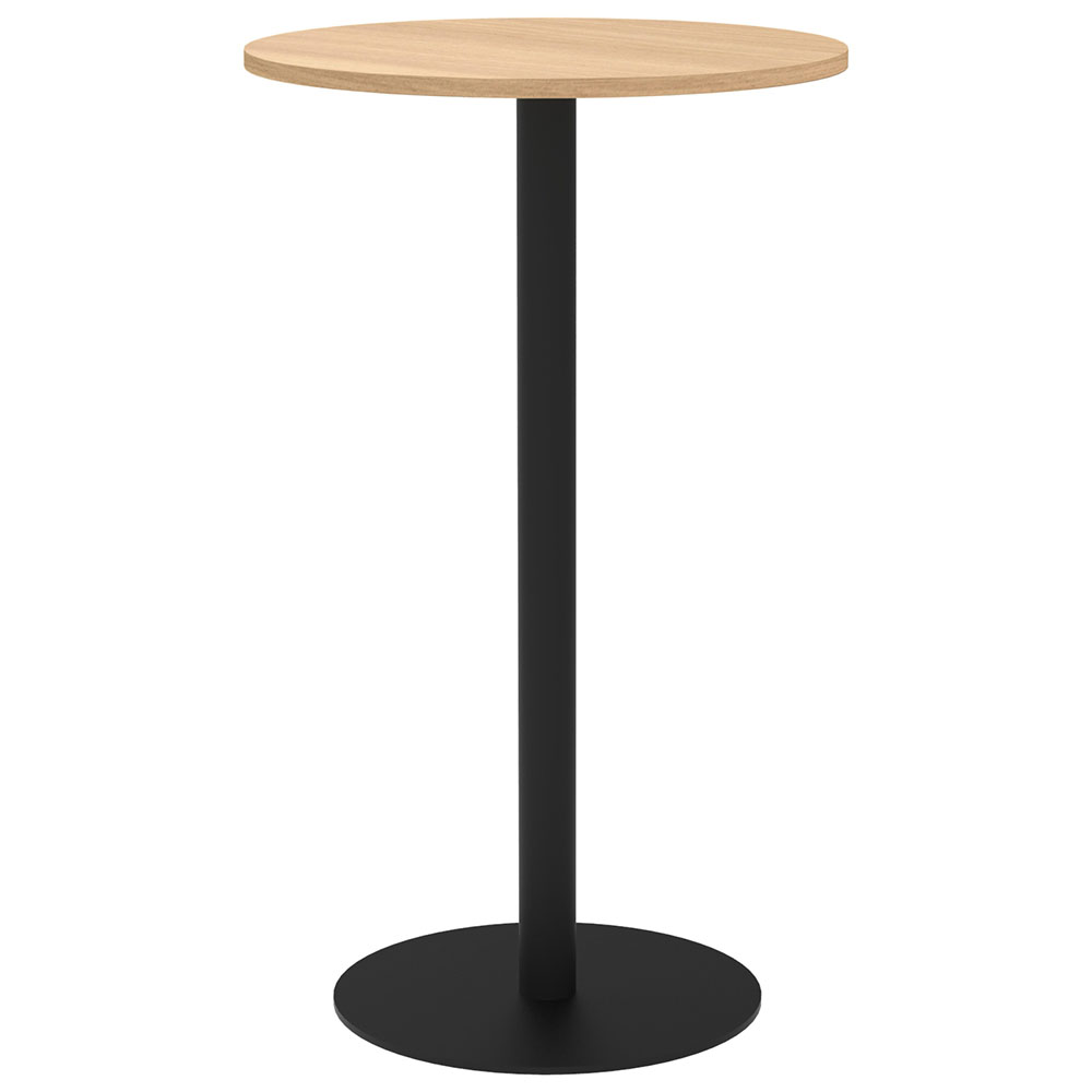 【車上渡し】アール・エフ・ヤマカワ リスタ カフェテーブル ハイ 丸形 φ600 オーク (重量：17.5kg) RFRCT-H600ROA | アールエフヤマカワ オフィス 事務所 オフィステーブル ワークテーブル つくえ 在宅勤務 テレワーク 事務机 |