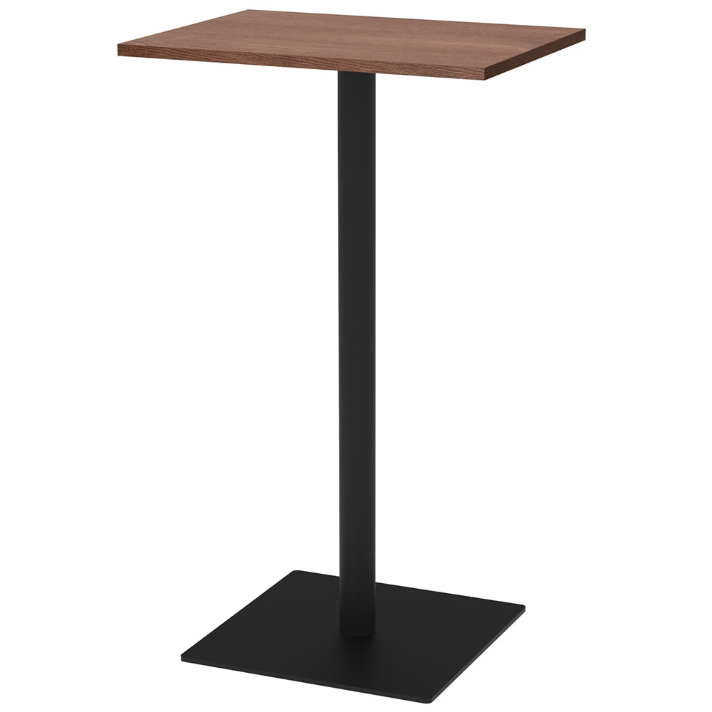 【車上渡し】アール・エフ・ヤマカワ リスタ カフェテーブル ハイ 600×450 ウォルナット (重量：19.5kg) RFRCT-H6045DM | アールエフヤマカワ オフィス 事務所 オフィステーブル ワークテーブル 在宅勤務 テレワーク 事務机 おしゃれ 会議 小さめ コーヒーテーブル |