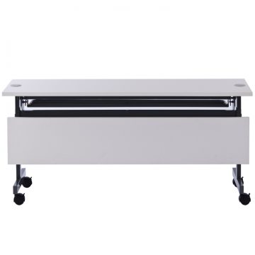 【車上渡し】アール・エフ・ヤマカワ 配線機能付き ターミナルフォールディング テーブル2 幕板W1500用オプション ホワイト (重量:6kg) SHFTL-OP-15WH | アールエフヤマカワ 事務所 オフィステーブル ワークテーブル 事務机 会議用テーブル 折りたたみ 長テーブル |