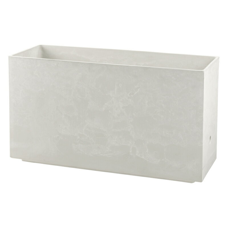 リッチェル ラヴィーレ プランターWS レクタングル80型 ホワイト (709040) | 大型 鉢 鉢カバー プランター カバー ガーデニング 水抜き穴 ベランダ 屋外 花壇 オフィス |