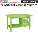 【車上渡し】サカエ SAKAE 軽量作業台KKタイプ (スモールキャビネット付) KK-49SSL5 (041512) (重量:67kg) | ワークデスク 装...