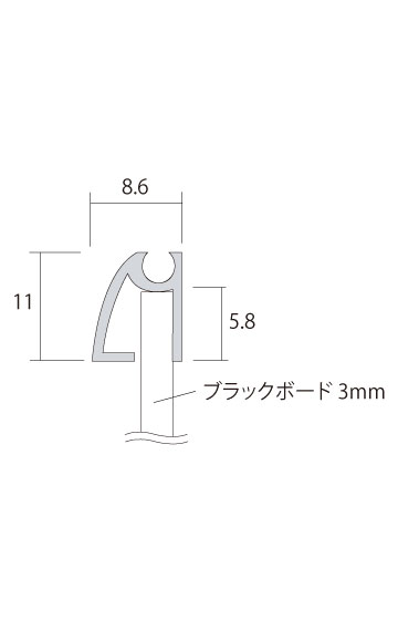 常磐精工 壁面サイン 枠付ブラックボード 300×300mm BBW300X300 | 日本製 マーカーボード 広告ボード 店舗看板 案内掲示板 掲示 飲食店 店舗 | [3]