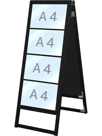 常磐精工 ブラックバリウスカードケーススタンド看板 A4横8両面 BVACCSK-A4Y8R | 日本製 ポスターパネル ポスターフレーム 広告ボード 店舗看板 案内掲示板 掲示 |