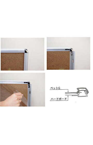 常磐精工 ポスタースタンド C型パネルスタンド A3縦 CPS-A3T | 日本製 ポスターパネル ポスターフレーム 広告ボード 店舗看板 案内掲示板 掲示 | [3]
