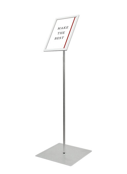 常磐精工 ポールスタンド エコポケットポール80　A4ホワイト EPPO-80A4 | 日本製 ポスターパネル ポスターフレーム 広告ボード 店舗看板 案内掲示板 掲示 |