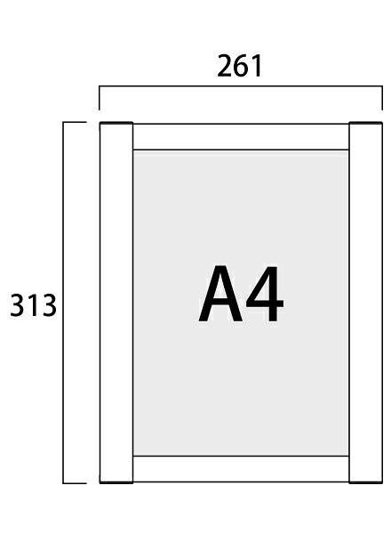 常磐精工 壁面サイン フラットオープンパネル A4 FOPA-A4 | 日本製 ポスターパネル 広告ボード 店舗看板 案内掲示板 掲示 飲食店 店舗 | [2]
