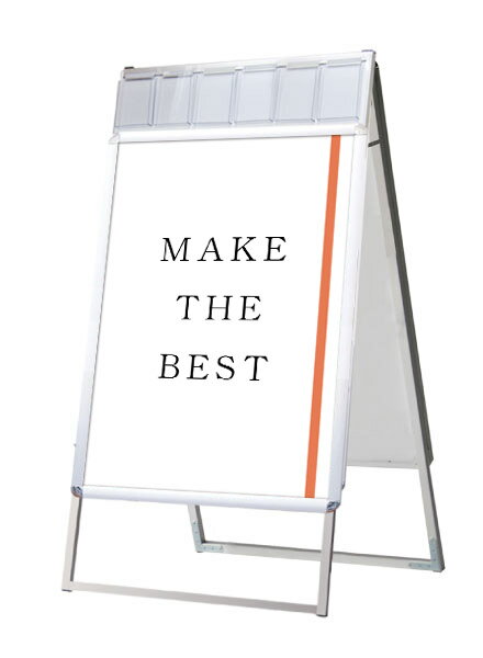 常盤精工 ポスタースタンド ポスターグリップスタンド看板パンフレットケース付(屋内用) B1両面シルバー PGSKP-B1RS | 日本製 ポスターパネル ポスターフレーム 広告ボード 店舗看板 案内掲示板 掲示 |(3)