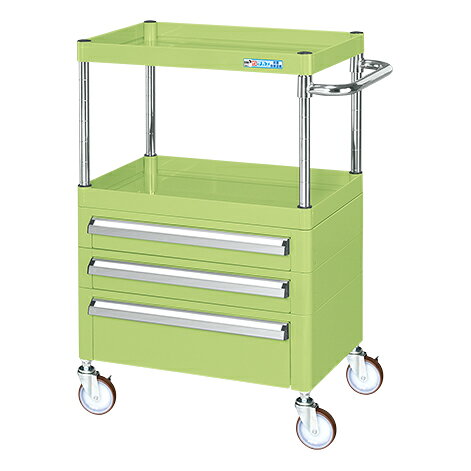 サカエ SAKAE CSパールワゴン（中量タイプ・引出し付） CSP-6082A2CNU (324484) (重量:41kg) | 工具 収納 ガレージ 整理 工場 効率化 作業スペース 確保 移動式 ラック 金属製 収納ワゴン メンテナンス用作業台 工具 作業台 収納 業務用 |