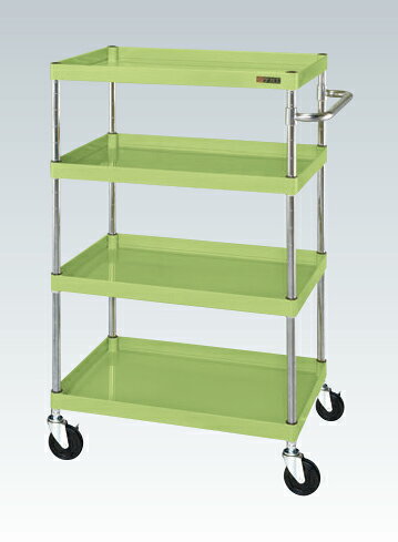 【車上渡し】サカエ SAKAE CSパールワゴン（中量タイプ） CSP-60124 (321007) (重量:18kg) | 工具 収納 ガレージ 整理 工場 効率化 作業スペース 確保 移動式 ラック 金属製 シェルフ 収納ワゴン メンテナンス用作業台 工具 散ラカル 作業台 収納 業務用 |