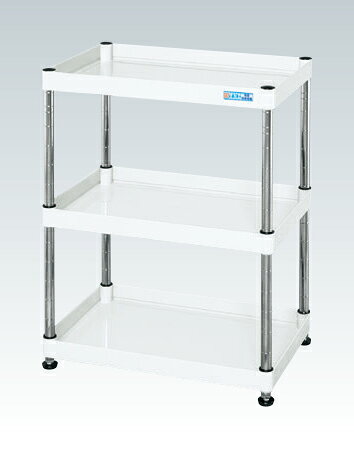 【車上渡し】サカエ SAKAE CSパールワゴン（固定タイプ） CSPN-6073W (326622) (重量:12kg) | 工具 収納 ガレージ 整理 工場 効率化 作業スペース 確保 移動式 ラック 金属製 シェルフ 収納ワゴン メンテナンス用作業台 工具 散ラカル 作業台 収納 業務用 |