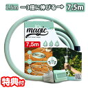 idroeasy 伸びるホース マジカルホース 7.5m ライトグリーン TAN-7002(LGN) 伸縮ホース ガーデンホース 散水ホース 散水 水まきホース...