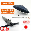 デュエットウォーカーMG 日本製 直径100cm 杖 つえ 傘 仕込み杖 耐荷重100kg 3段階高さ調整 簡単マグネット式 雨 長さ調節 ステッキ 杖かさ マ...