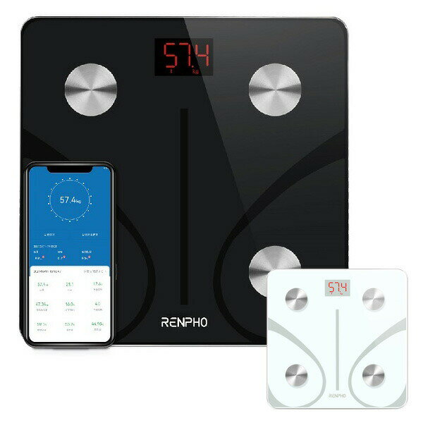 TVで話題 体組成計 スマホ スマート RENPHO スマホ連動 体重計 デジタル体重計 アプリ連携 スマート体重計 スマホ アプリ スマホ連動 ESCS20M スマート ヘルスメーター 体組成計 ダイエット バスマット 健康管理 BASIC第二世代 （スマホ本体は付属していません）