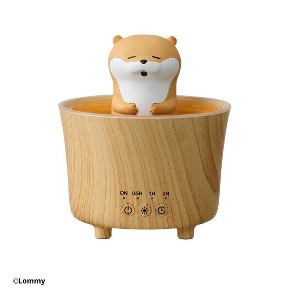 【選ぶ景品付】 可愛い嘘のカワウソ ルームライト加湿器 CCP KH-G91-KKW 卓上 加湿器 間接照明 超音波式 卓上加湿器 小型 加湿機 コンパクト 間欠モード タイマー かわいい おしゃれ カワウソ カワイイ ウソ 嘘 かわうそ LINEスタンプ キャラクター 癒し 読書灯 デスク 寝室