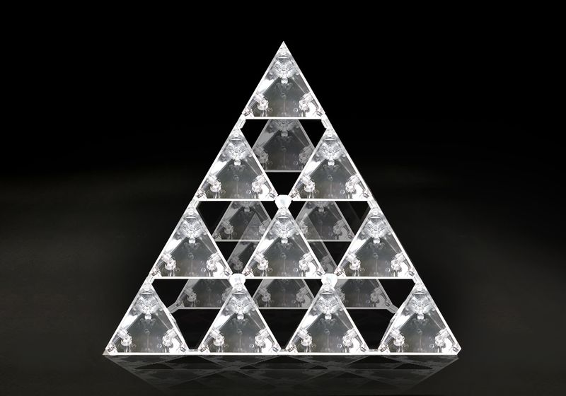 《クーポン配布中》 カタカムナ ゴッドピラミッド ユニカ カタカムナピラミッド 組立て品 生命エネルギー ピラミッドパワー お守り 立体ピラミッド 3Dピラミッド 送料無料