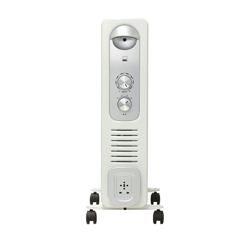 DBK オイルヒーター DRC1009WS 9枚フィン ホワイト 電気ヒーター 空気を汚さない暖...