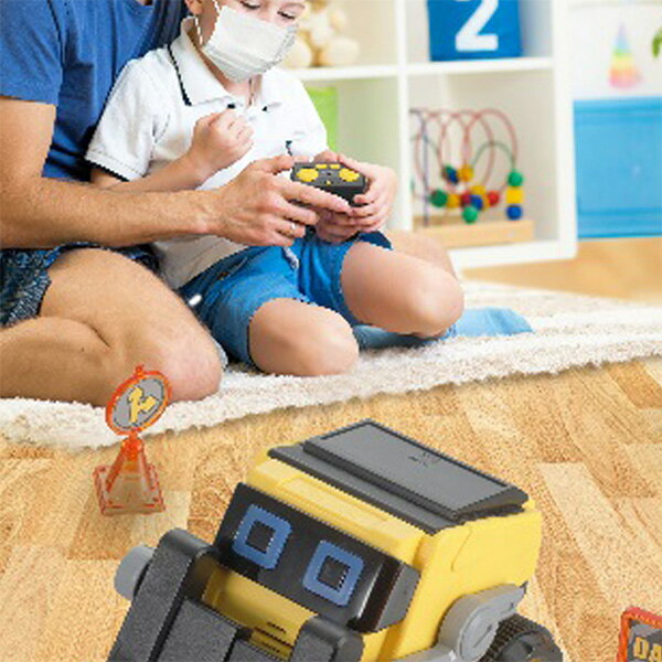 元気で楽しい リモコン工事カー RK-C01 ラジコンブルドーザー 標識付 おもちゃ リモコンカー ラジコン