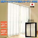 断熱サッとパタパタ目隠しカーテン 2枚組 日本製 帝人 凉しや を使用 電気代削減 eco 省エネカーテン 遮熱カーテン 節電カーテン 間仕切り 暑さ対策 透け...