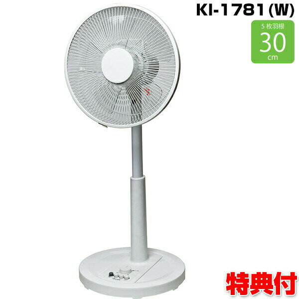楽天市場】【P5倍☆20時~】 リビング扇風機 30cm 5枚羽根 首振り