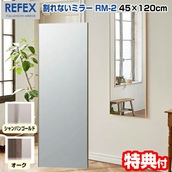 日本製 リフェクス 割れない軽量ミラー 幅45×高さ120cm RM-2 割れない鏡 REFEX 割れないミラー 軽量ミラー 全身鏡 全身ミラー 割れない姿見 壁掛けミラー リフェクスミラー ヨガ 運動 教室 一人暮らし 家 子供部屋 玄関 ダンス ダンス教室 レ [月/入荷]