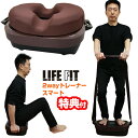 ライフフィット 2wayトレーナー スマート LIFEFIT Fit016 1年保証+パワーベルト付き 振動マシン ブルブルマシーン 体幹を鍛える 筋力トレーニング ブルブル運動 10分エクササイズ 円座クッション LIFEFIT トレーナー2ウェイ スマート SP Fit-016 ブルブル振動マシン TV通販