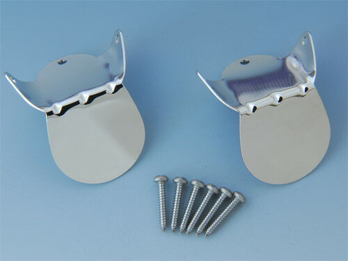 日本の部品屋　No.1リップ　ステンレス製　シルバー　リップ2枚　タッピングネジ6本